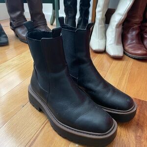 Sam Edelman Black leather Ankle Boots